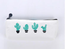 Load image into Gallery viewer, Green Cactus Large Capacity Pencil Bag