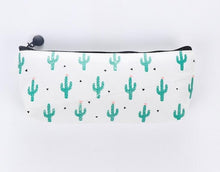 Load image into Gallery viewer, Green Cactus Large Capacity Pencil Bag