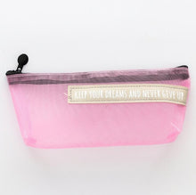 Load image into Gallery viewer, Nylon Gauze Transparent Pencil Case